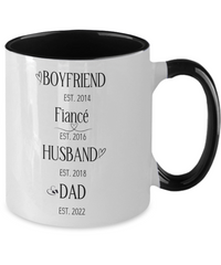 Load image into Gallery viewer, Boyfriend Fiance Husband Dad Mug Personalized

