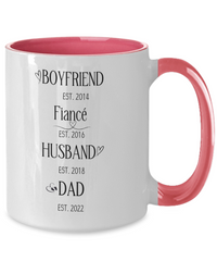 Load image into Gallery viewer, Boyfriend Fiance Husband Dad Mug Personalized
