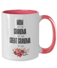 Load image into Gallery viewer, Personalized Two-Tone Coffee Mug, Mother&#39;s Day
