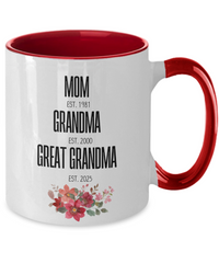 Load image into Gallery viewer, Personalized Two-Tone Coffee Mug, Mother&#39;s Day
