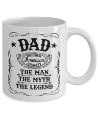 Load image into Gallery viewer, Man Myth Legend Dad White Coffee Mug, Father&#39;s Day, Birthday Gifts
