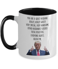 Load image into Gallery viewer, Trump Dad Mug - Funny Husband Giftd, Gift from Wife, Husband Birthday Gift, Funny Husband Coffee Cup, Gifts from Wife, Best Husband Ever
