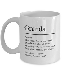 Load image into Gallery viewer, Granda Novelty Gift Coffee Mug, Granda Coffee Mug, Grandpa Gift Ideas, Gift for Granda, Fatherâ€™s Day Gift
