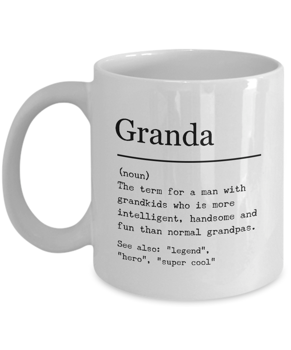 Granda Novelty Gift Coffee Mug, Granda Coffee Mug, Grandpa Gift Ideas, Gift for Granda, Fatherâ€™s Day Gift