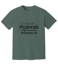 Load image into Gallery viewer, Created With A Purpose Shirt, Religious Gifts
