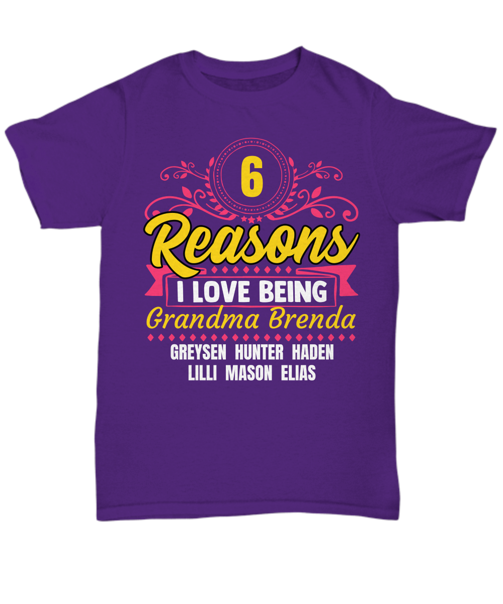 Reasons I Love Personalized Grandma Shirt