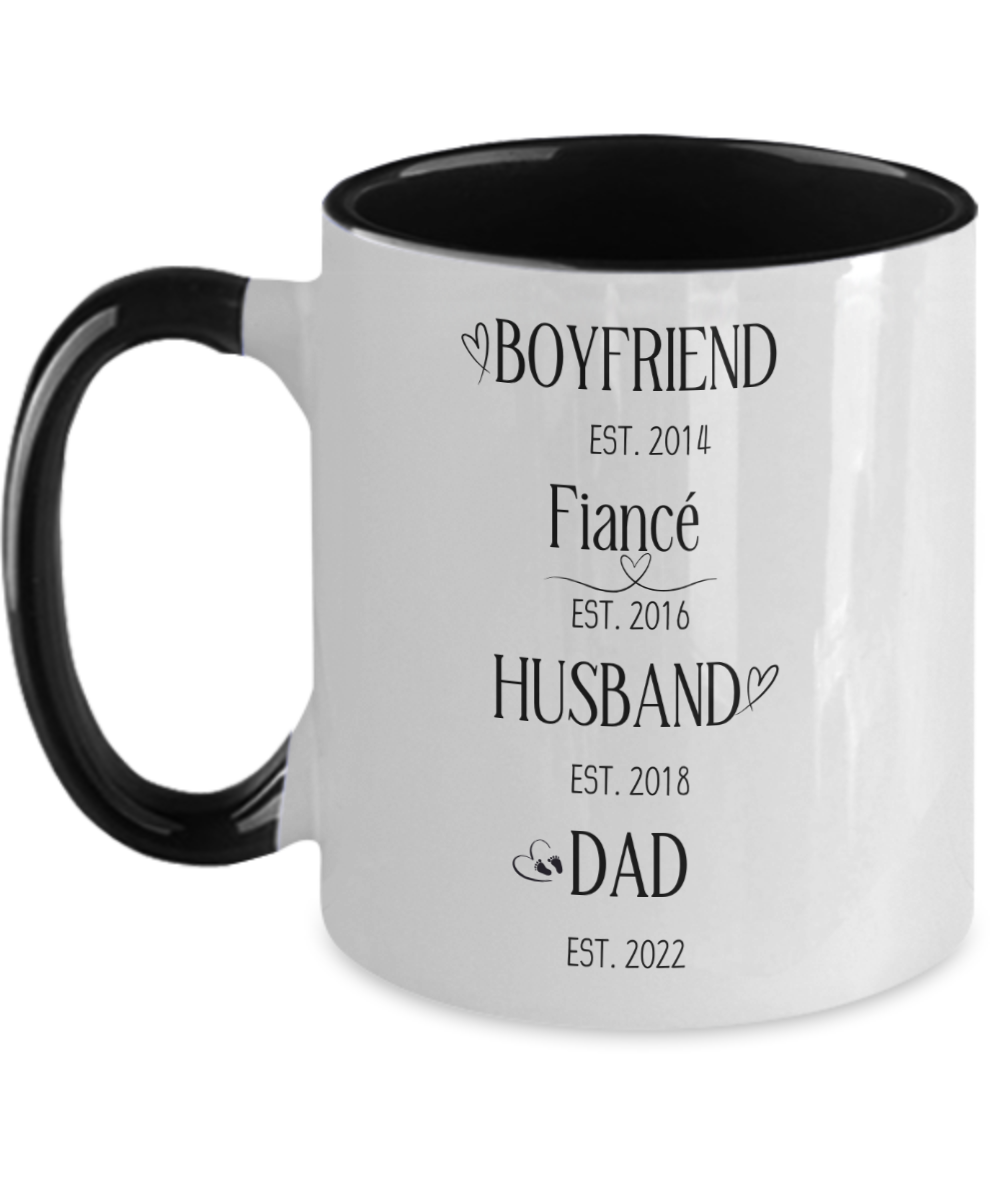 Boyfriend Fiance Husband Dad Mug Personalized