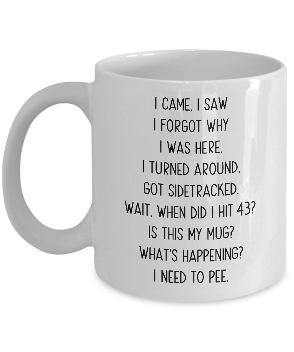 43 Years old Birthday Coffee Mug, Gift for 43rd Birthday, Special Birthday Novelty Gag Present