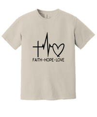 Load image into Gallery viewer, Faith Hope Love Shirt, Religious Gifts
