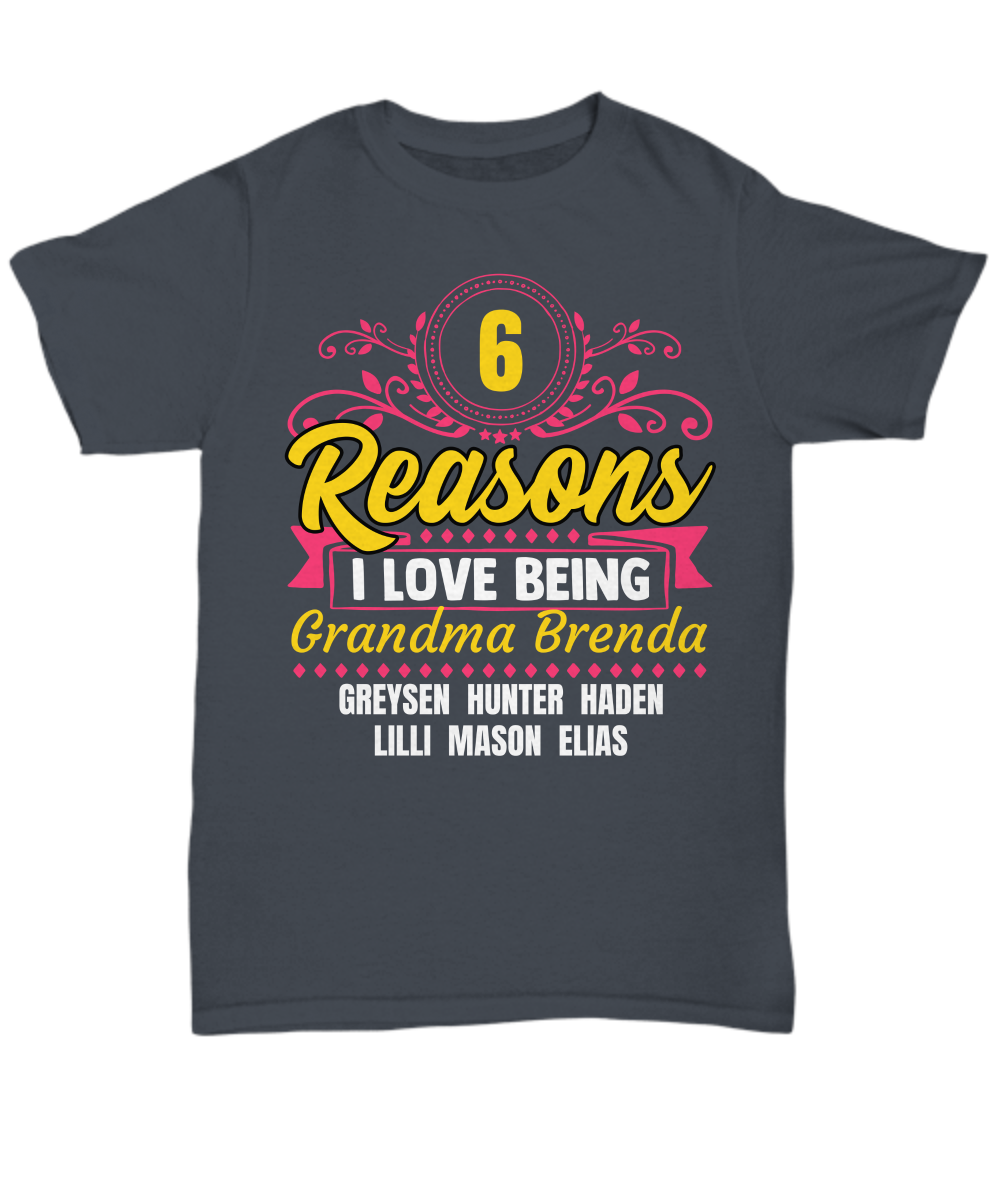 Reasons I Love Personalized Grandma Shirt