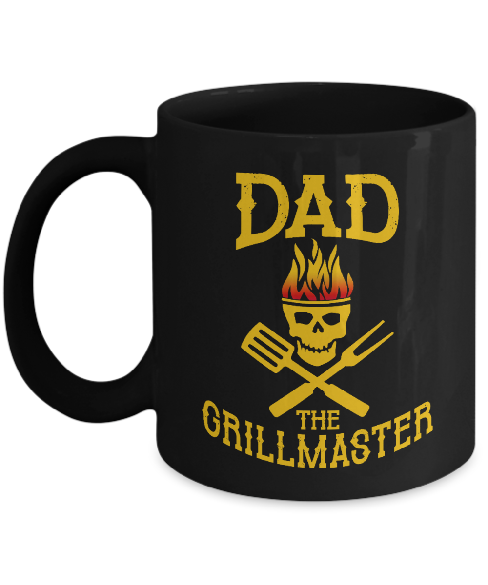 Grillmaster Funny Black Coffee Mug, Father's Day, Birthday Gifts