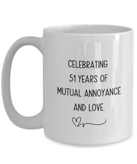 Load image into Gallery viewer, Celebrating 51 Years, 51st Anniversary for Husband or Wife, Funny Gag Novelty Gift Ideas for Anniversaries
