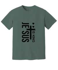 Load image into Gallery viewer, Jesus is King Premium T-Shirt, Religious Gifts
