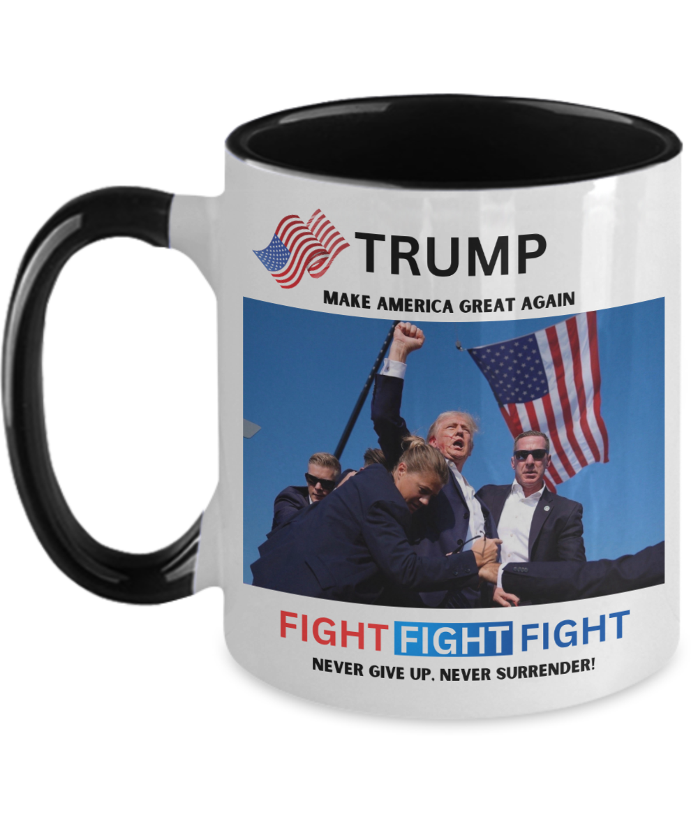 Trump Assassination Attempt Coffee Mug, Patriotic Gifts