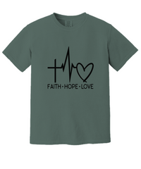 Load image into Gallery viewer, Faith Hope Love Shirt, Religious Gifts
