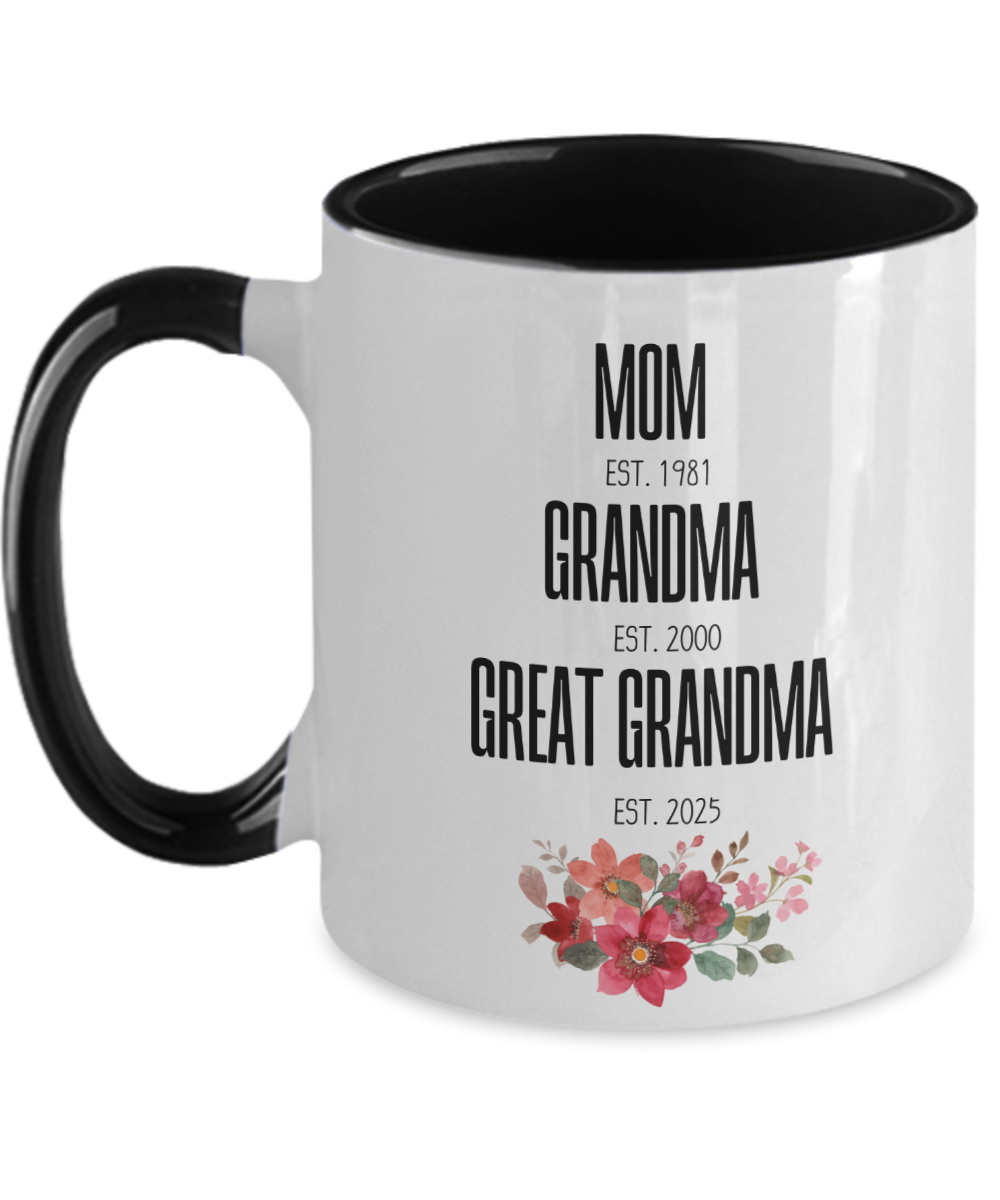 Personalized Two-Tone Coffee Mug, Mother's Day