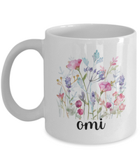 Load image into Gallery viewer, Omi Floral Design Coffee Mug, Omi Coffee Mug, Grandma Gift Ideas, Gift for Omi, Motherâ€™s Day Gift
