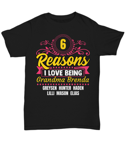 Reasons I Love Personalized Grandma Shirt