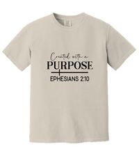 Load image into Gallery viewer, Created With A Purpose Shirt, Religious Gifts
