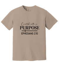 Load image into Gallery viewer, Created With A Purpose Shirt, Religious Gifts
