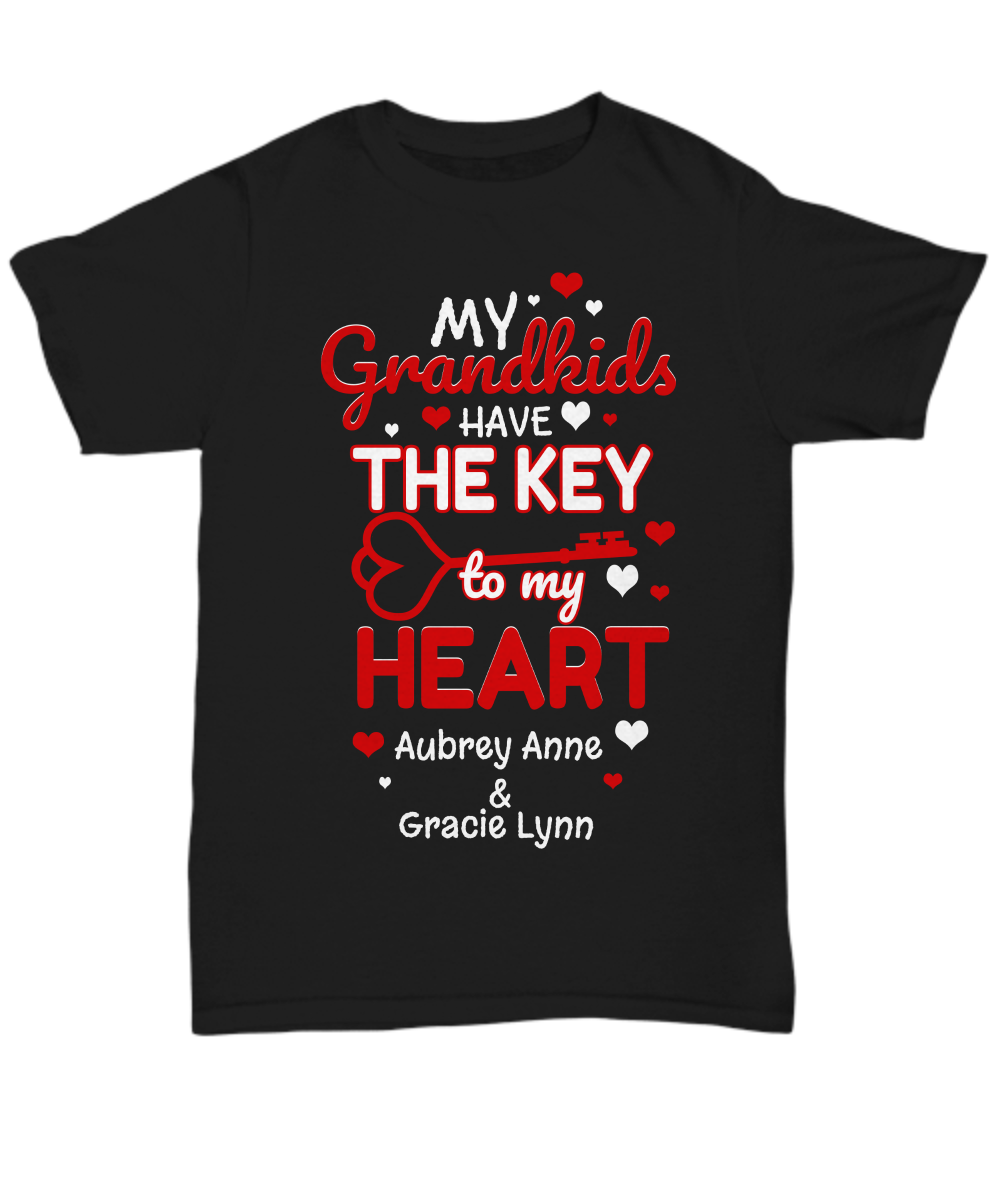 My Grandkids Have The Key Personalized Shirt