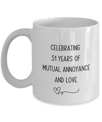 Load image into Gallery viewer, Celebrating 51 Years, 51st Anniversary for Husband or Wife, Funny Gag Novelty Gift Ideas for Anniversaries
