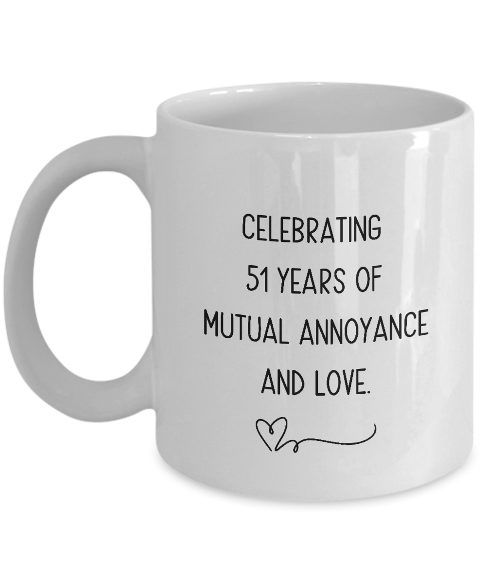 Celebrating 51 Years, 51st Anniversary for Husband or Wife, Funny Gag Novelty Gift Ideas for Anniversaries