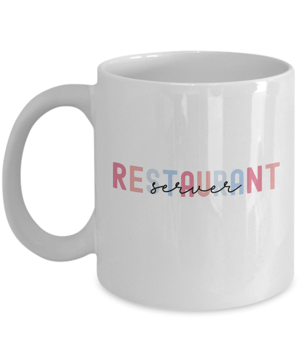 Restaurant Server Novelty Gag Coffee Mug, Best Employee Gift Ideas from Boss