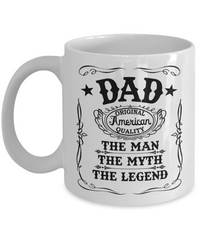 Load image into Gallery viewer, Man Myth Legend Dad White Coffee Mug, Father&#39;s Day, Birthday Gifts
