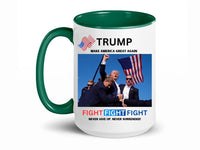 Load image into Gallery viewer, Trump Assassination Attempt 15 oz. Coffee Mug, Patriotic Gifts
