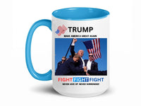 Load image into Gallery viewer, Trump Assassination Attempt 15 oz. Coffee Mug, Patriotic Gifts

