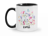 Load image into Gallery viewer, Omi Floral Design 11 oz. Coffee Mug | Omi Coffee Mug | Grandma Gift Ideas | Gift For Omi | Mother&#39;s Day Gift
