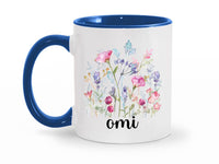 Load image into Gallery viewer, Omi Floral Design 11 oz. Coffee Mug | Omi Coffee Mug | Grandma Gift Ideas | Gift For Omi | Mother&#39;s Day Gift
