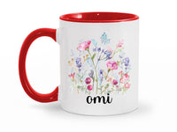 Load image into Gallery viewer, Omi Floral Design 11 oz. Coffee Mug | Omi Coffee Mug | Grandma Gift Ideas | Gift For Omi | Mother&#39;s Day Gift
