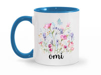 Load image into Gallery viewer, Omi Floral Design 11 oz. Coffee Mug | Omi Coffee Mug | Grandma Gift Ideas | Gift For Omi | Mother&#39;s Day Gift
