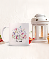 Load image into Gallery viewer, Omi Floral Design Coffee Mug, Omi Coffee Mug, Grandma Gift Ideas, Gift for Omi, Motherâ€™s Day Gift
