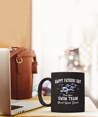 Load image into Gallery viewer, Swim Team Funny Black Coffee Mug, Father&#39;s Day Gifts
