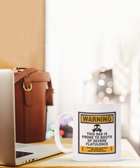 Load image into Gallery viewer, Warning Funny Dad White Coffee Mug, Father&#39;s Day, Birthday Gifts
