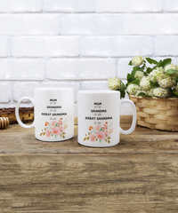 Load image into Gallery viewer, Mom Grandma Great Grandma White Coffee mug, Mother&#39;s Day Gifts
