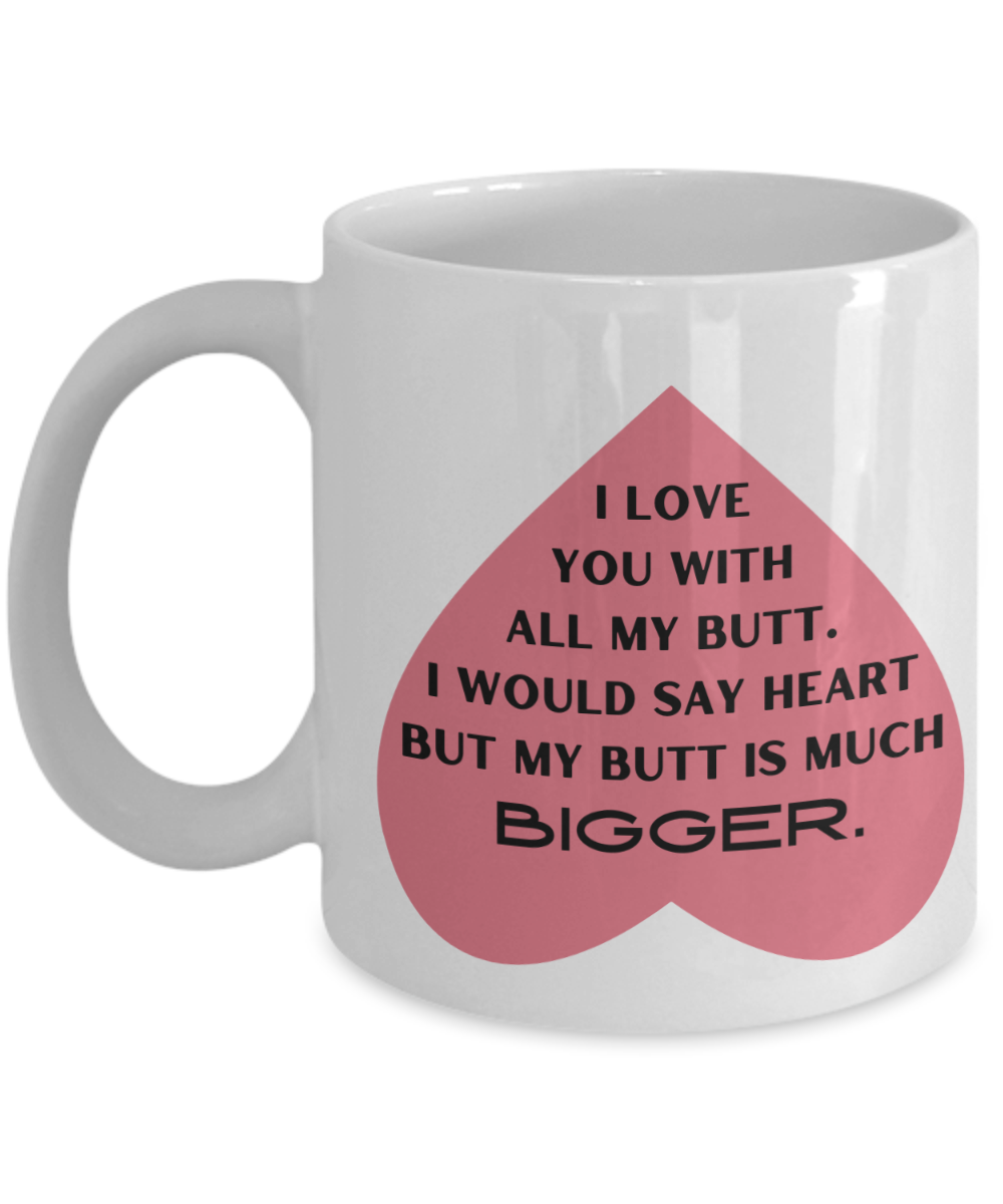 I Love You Heart White Coffee Mug