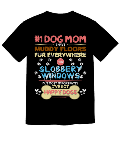 #1 Dog Mom Premium T-Shirt