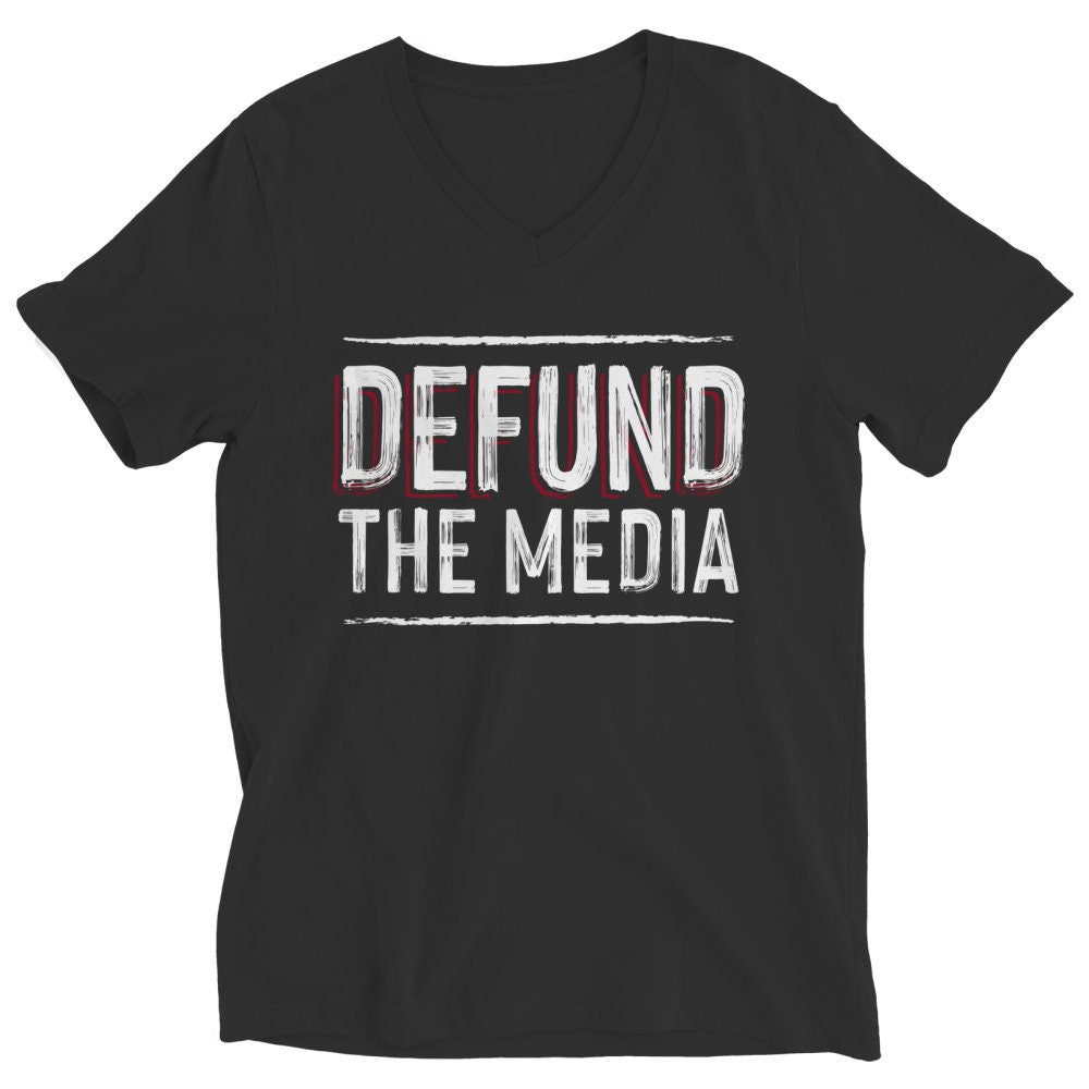 Defund The Media, News Media Gift, Fake News,Political Media T-Shirt